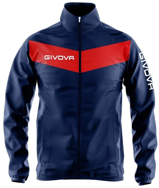 Kurtka sportowa Givova Rain Blue-rosso Blue