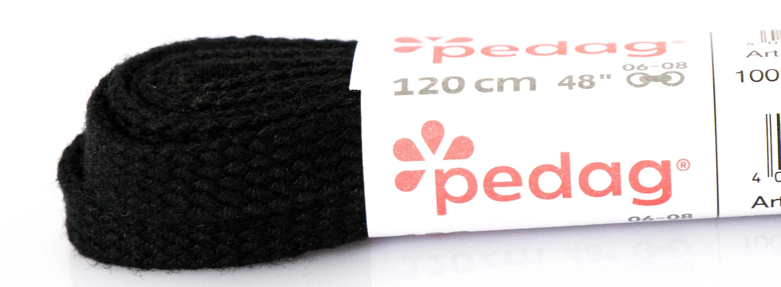 Sznurowadła Pedag Płaskie Szerokie 120 cm Czarne