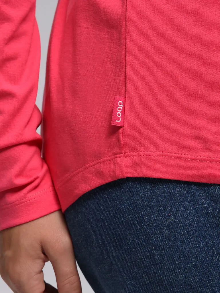 T-shirt damski loap abenka różowy l