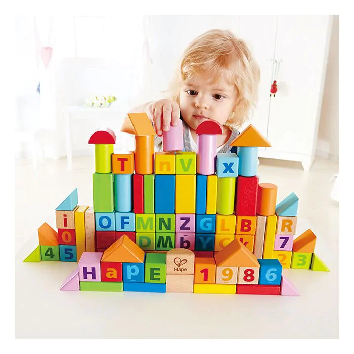 Hape Count And Spell Blocks 80 Pcs