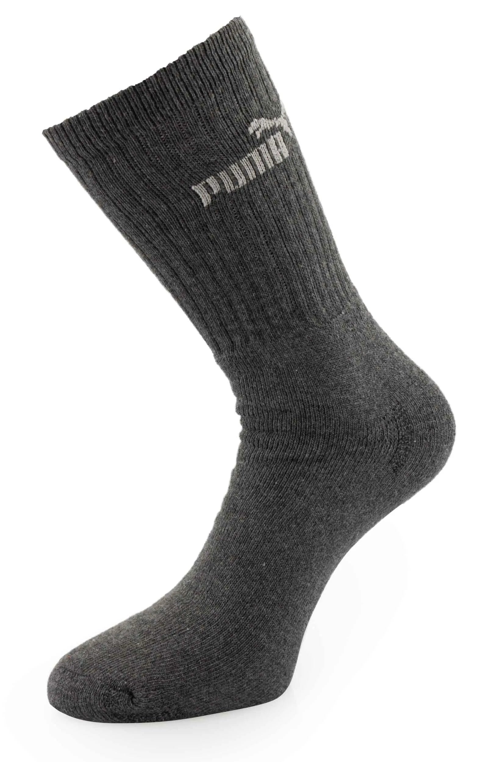 Meias Puma Crew Sock 3p cinza 35-38