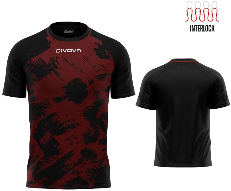 Sportowa koszulka Givova Art Interlock Grenade-czarna