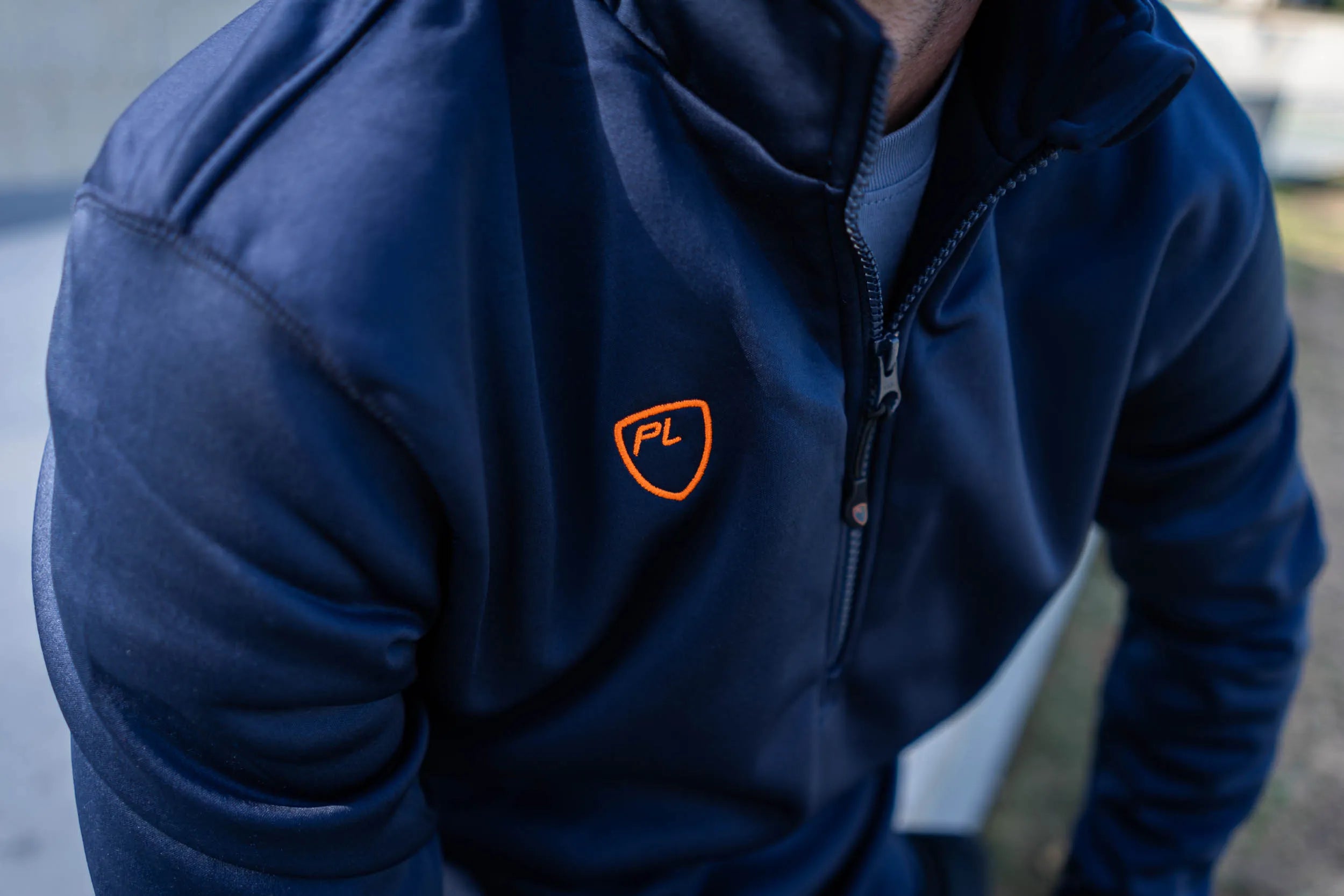 Moletom masculino playerlayer 1/4 zip midlayer azul marinho m