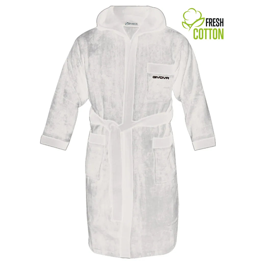 Children's cotton bathrobe givova white - 3XS