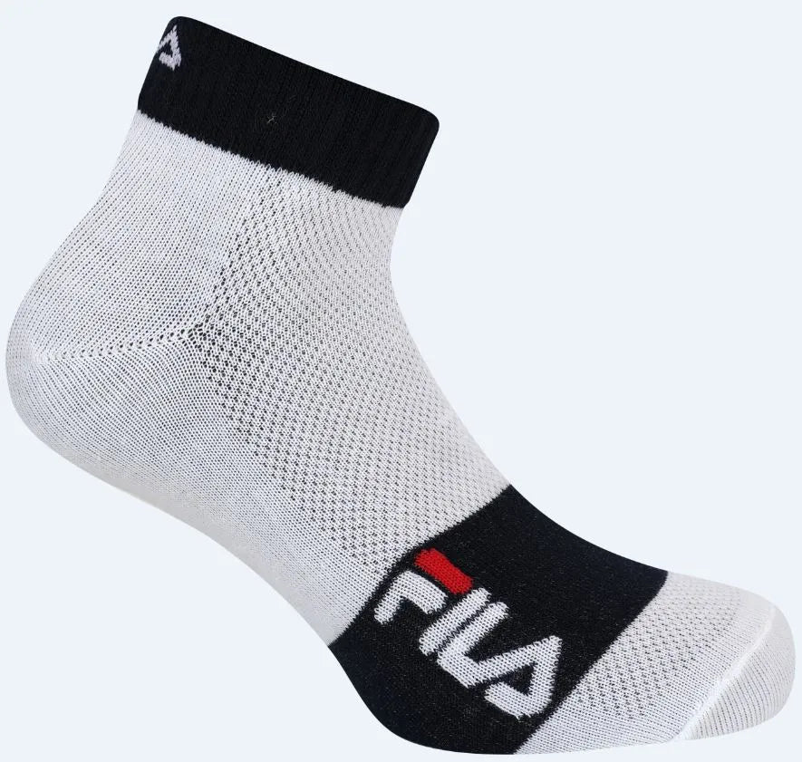 Fila Sokker 3-pak Quarter White-marine 43-46