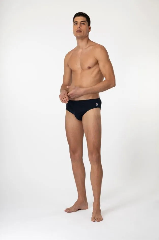 Fila Herren Slips 2er-Pack Marine l