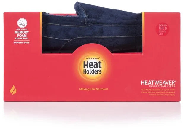 Najcieplejsze kapcie męskie Kapcie z uchwytami na ciepło Niebieskie