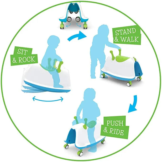 Bicicleta sin pedales para niños 4v1 chillafish trackie verde lima