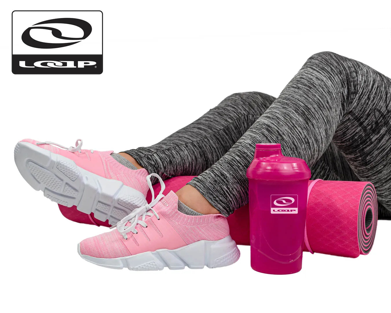 Esterilla de ejercicio con techo inclinado, esterilla de yoga, grosor 0,6 cm, rosa