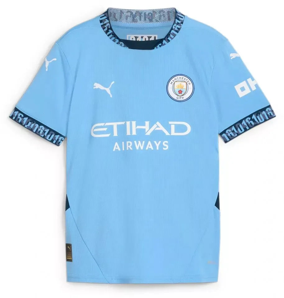 Koszulka dziecięca Puma Manchester City Jr Rp Home Jasnoniebieska