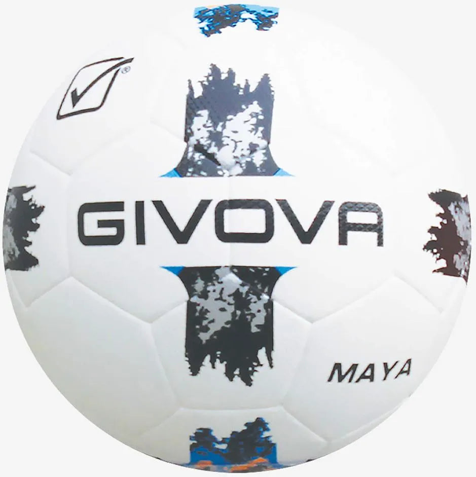 Futbalová lopta Givova Pallone Maya Čierno-strieborná Čierna