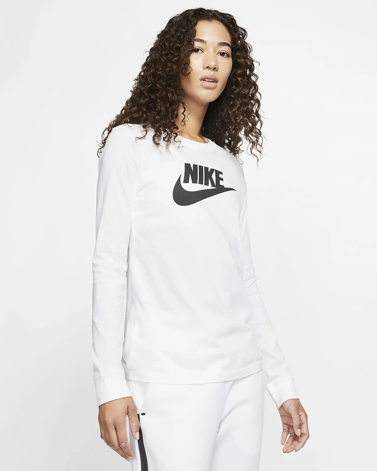 Tricou alb pentru femei nike essential icon futura xs