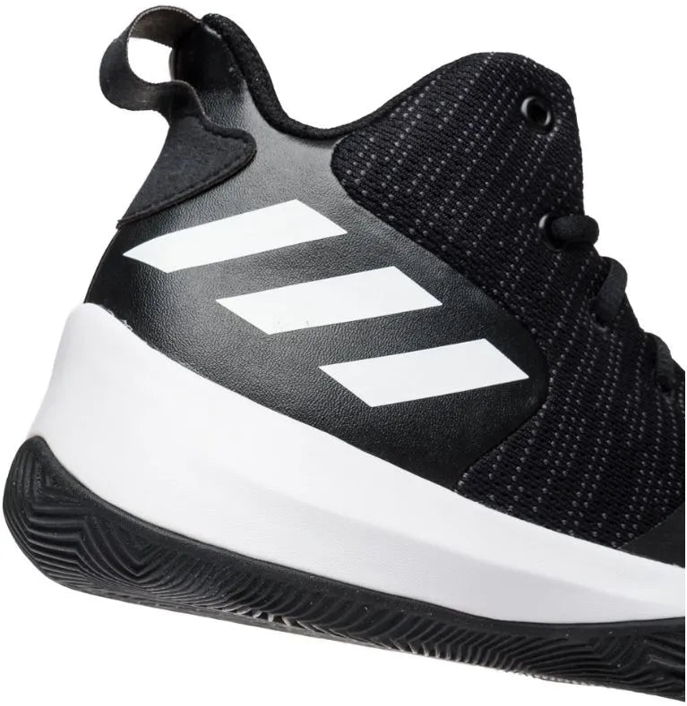 Adidas masculino explosivo flash preto-carbono-branco preto 44 2/3