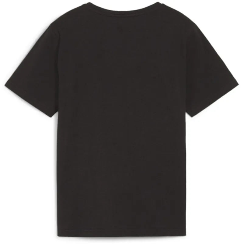 T-shirt Enfant Puma Teamrise Logo Jersey Cotton Jr Noir