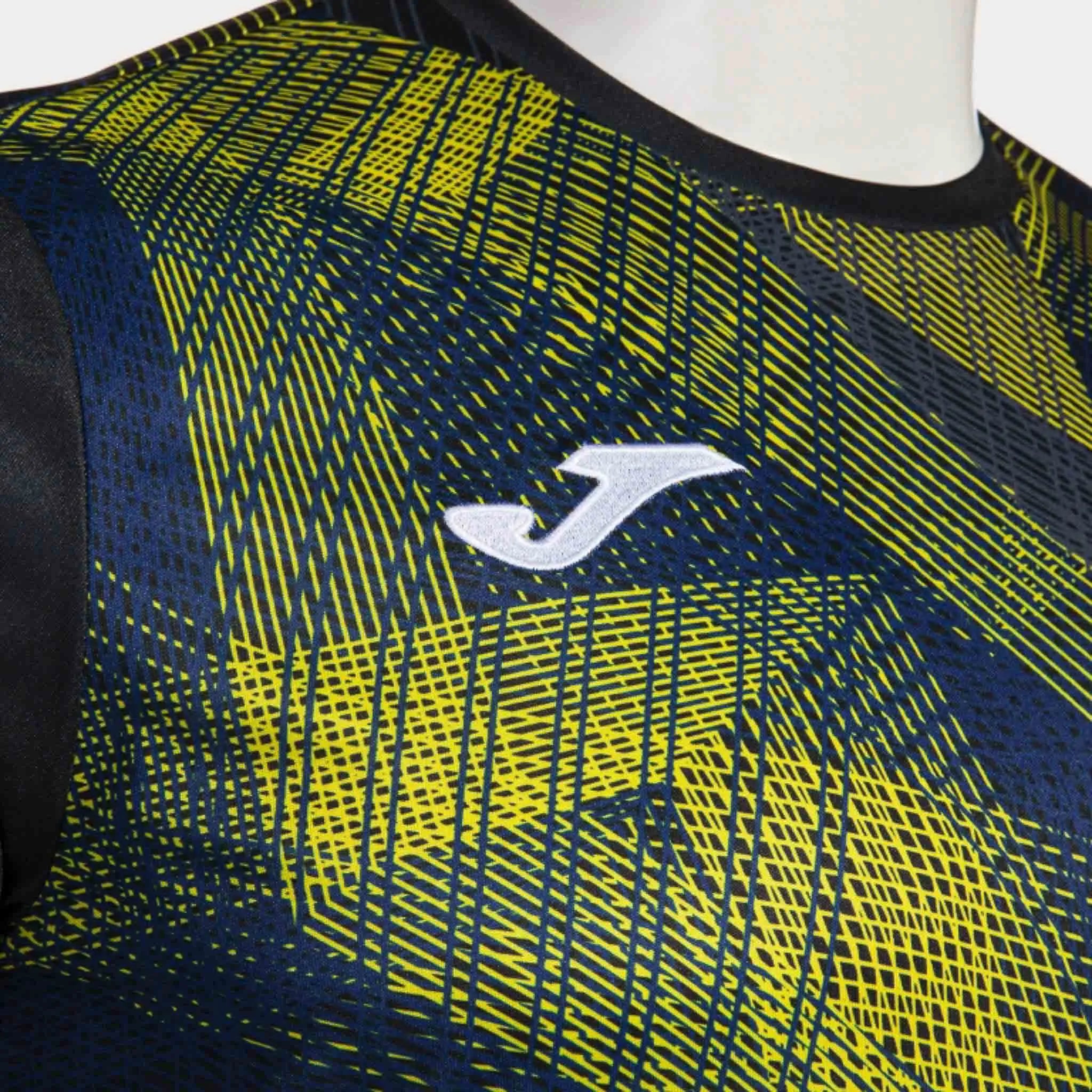 Joma team ujjú póló fekete-sárga m