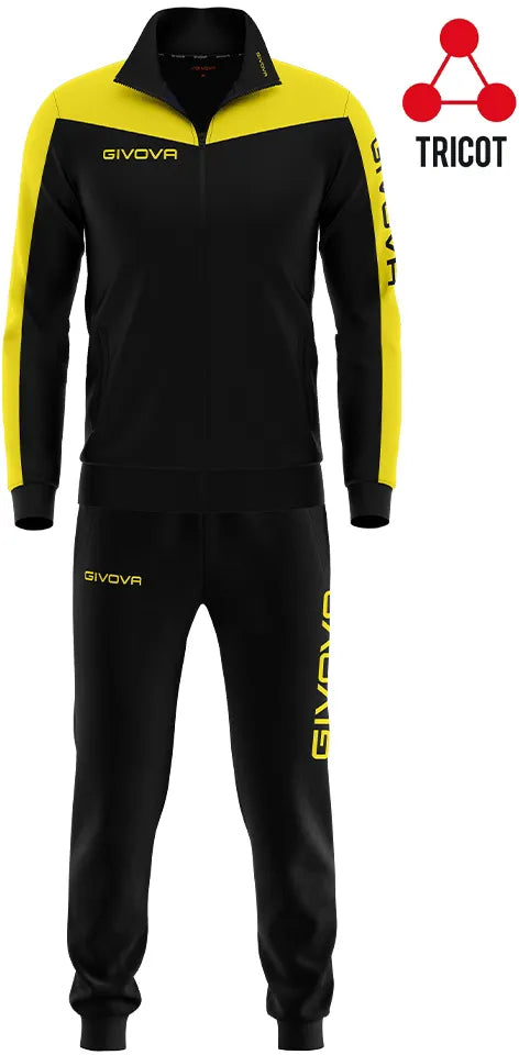 Set Sport Givova Roma Negru-galben Negru
