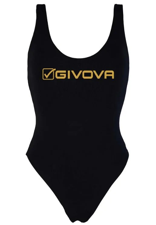 Damebadedragt Givova Olympic badedragt Sort