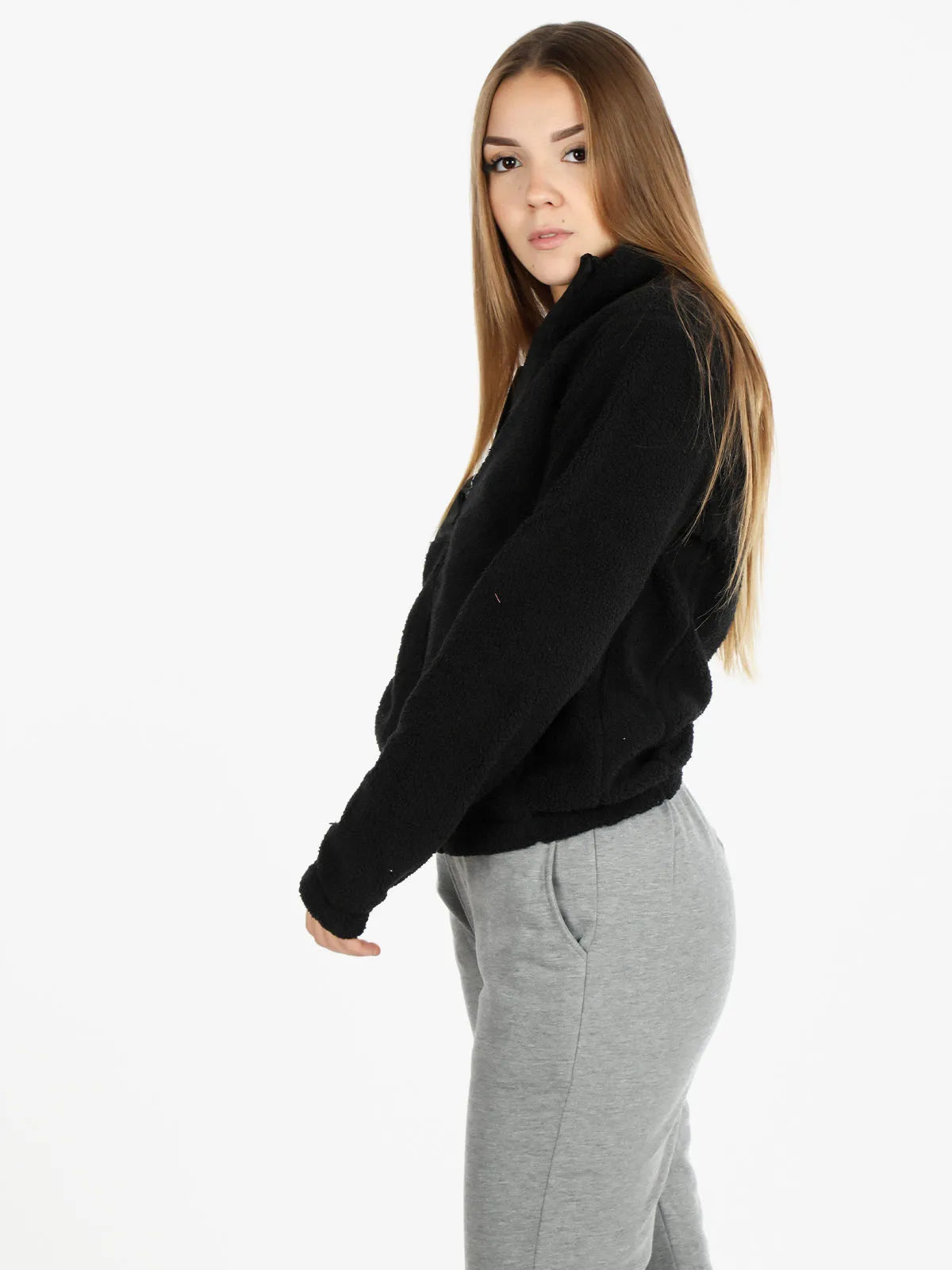 Sweatshirt til kvinder The People Rep. Softy Black