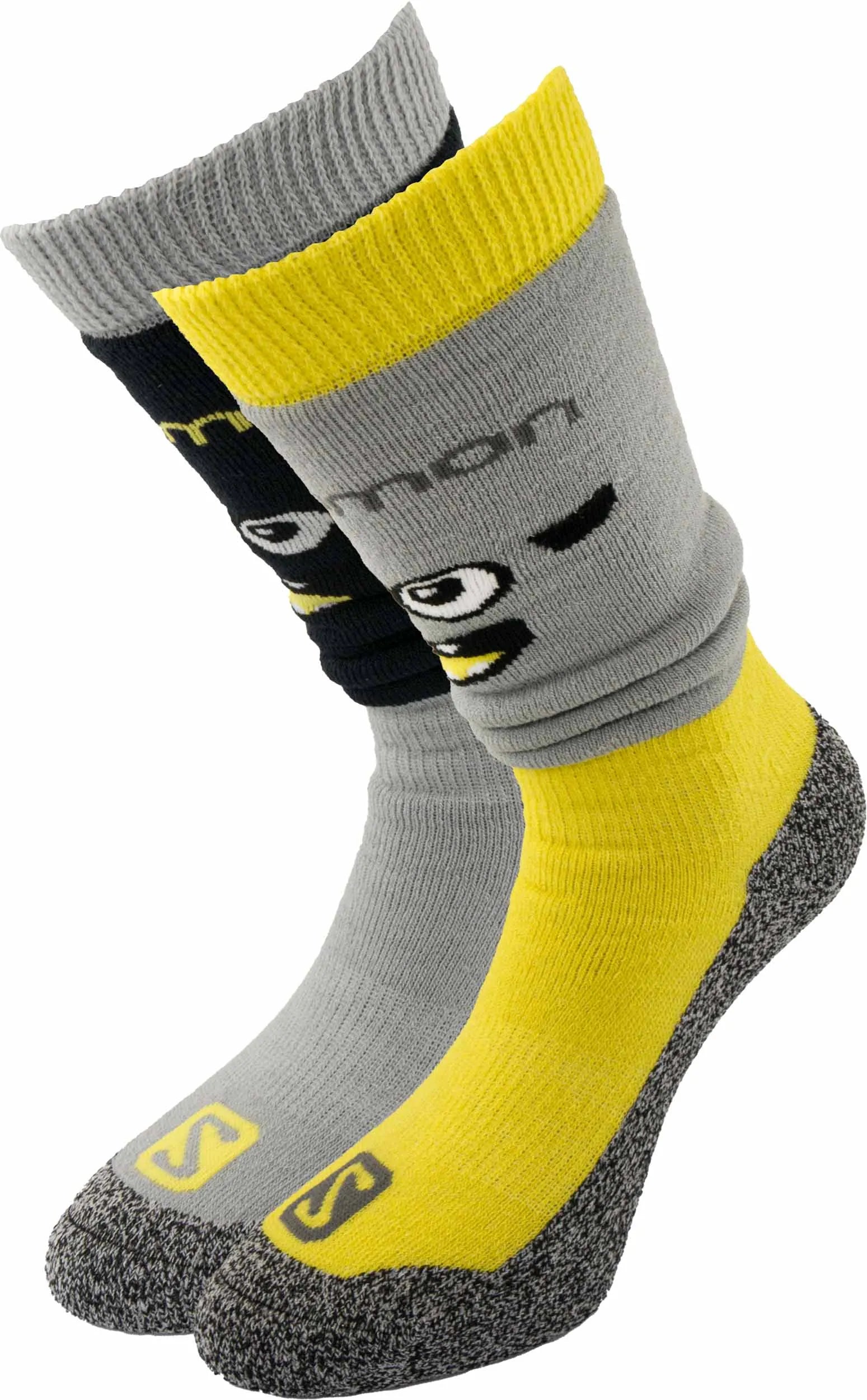 Salomon jr diablo m 2-pak, szaro-żółty 27-30