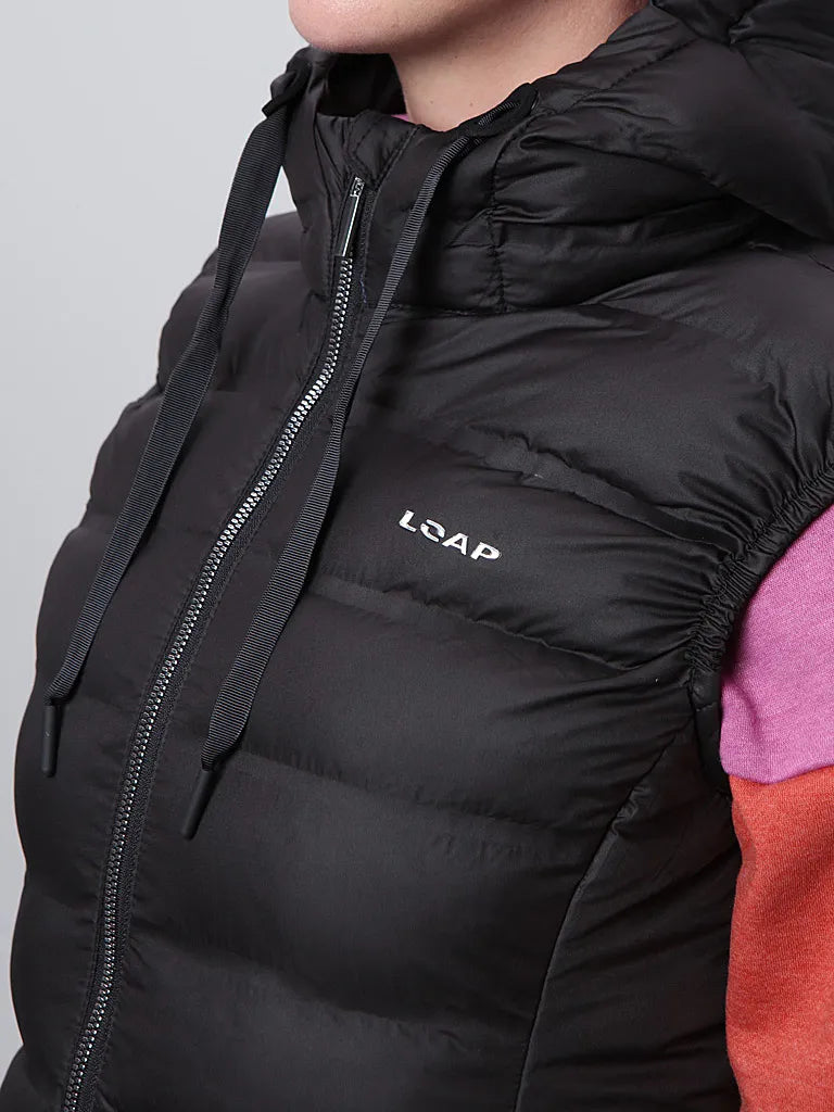 Chaleco Mujer Loap Itala Negro Oscuro