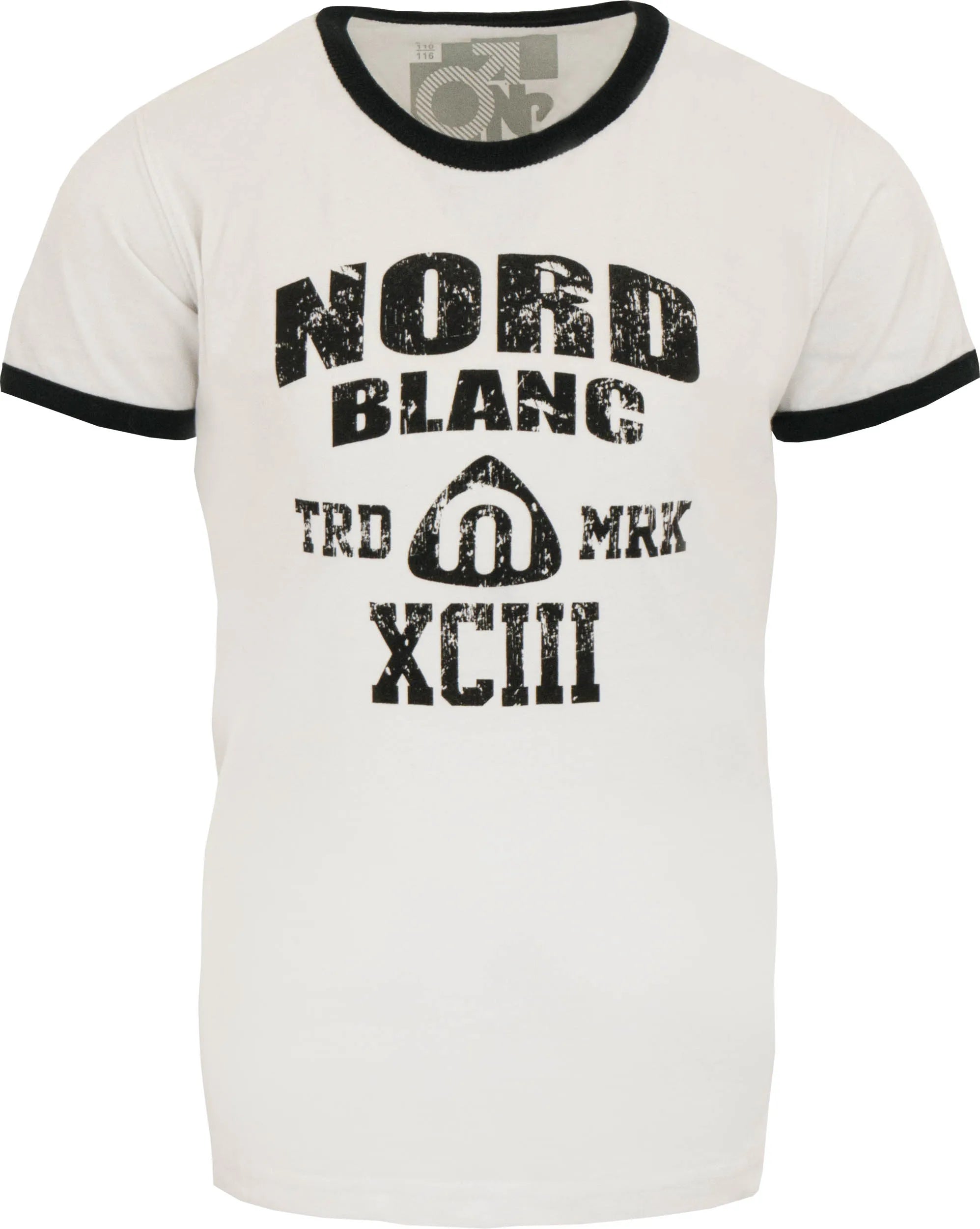 Tricou cu mânecă scurtă Nordblanc pentru copii Alb 170-176