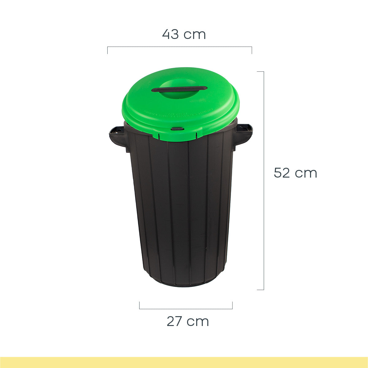 Eco Solution – Odpadkový koš s víkem 35l – zelený