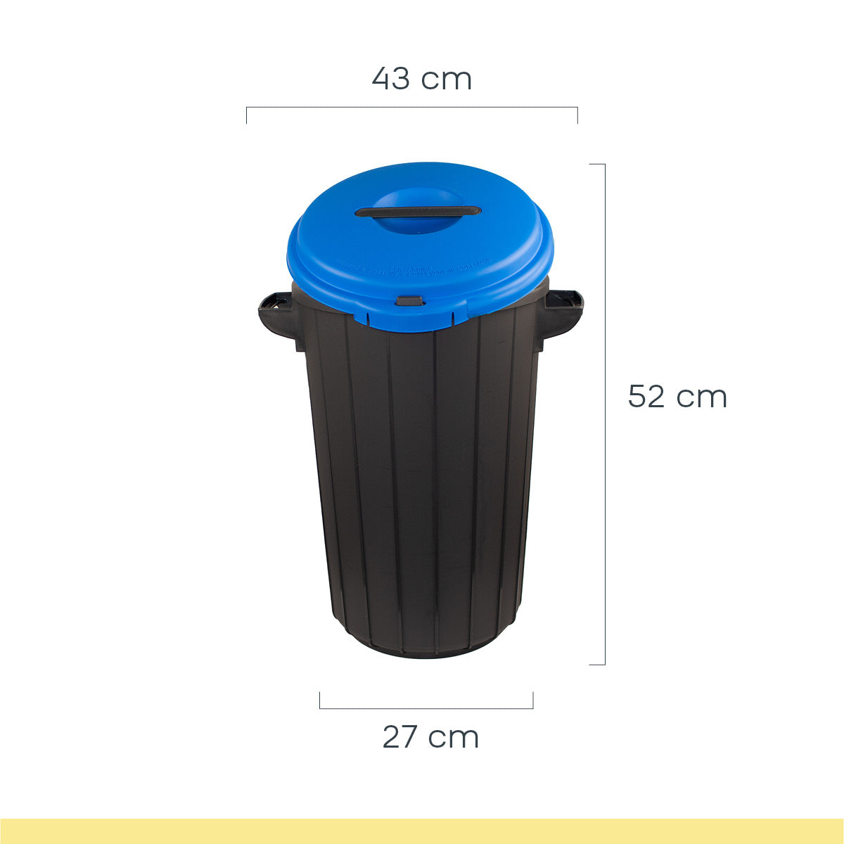 Eco Solution – Odpadkový koš s víkem 35l – modrý