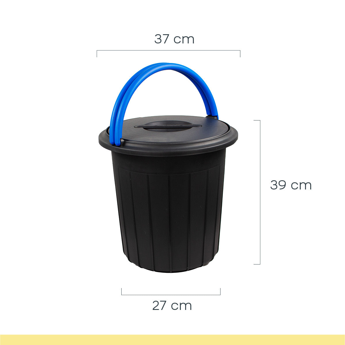 Eco Solution – Afvalemmer Met Deksel 25l – Blau