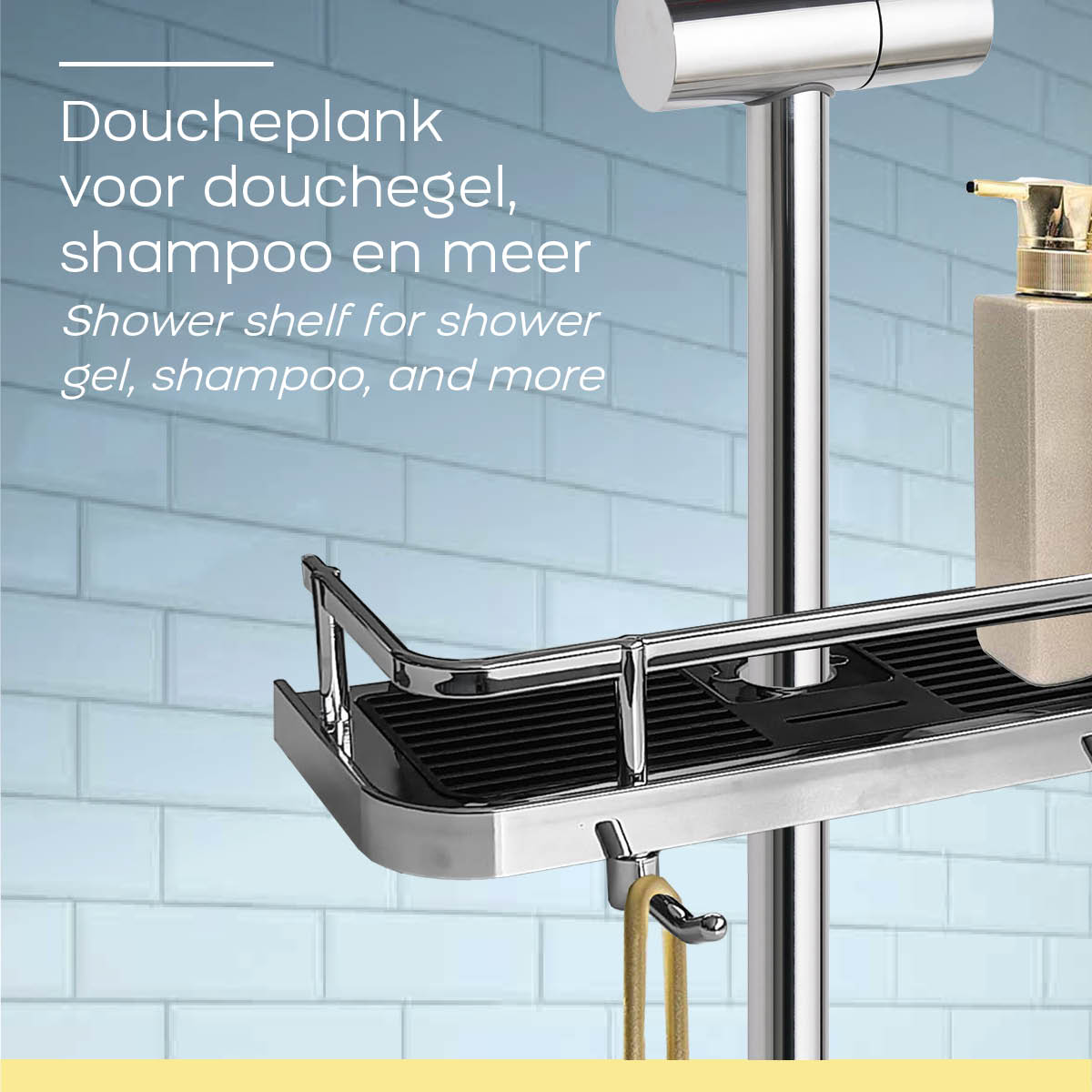 Easy Clip duschhylla – Silver