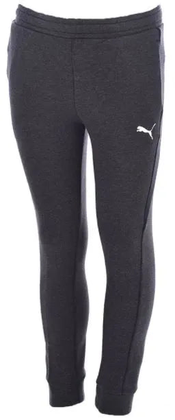 Detské teplákové súpravy puma tepláky tmavosivé heather junior black 140