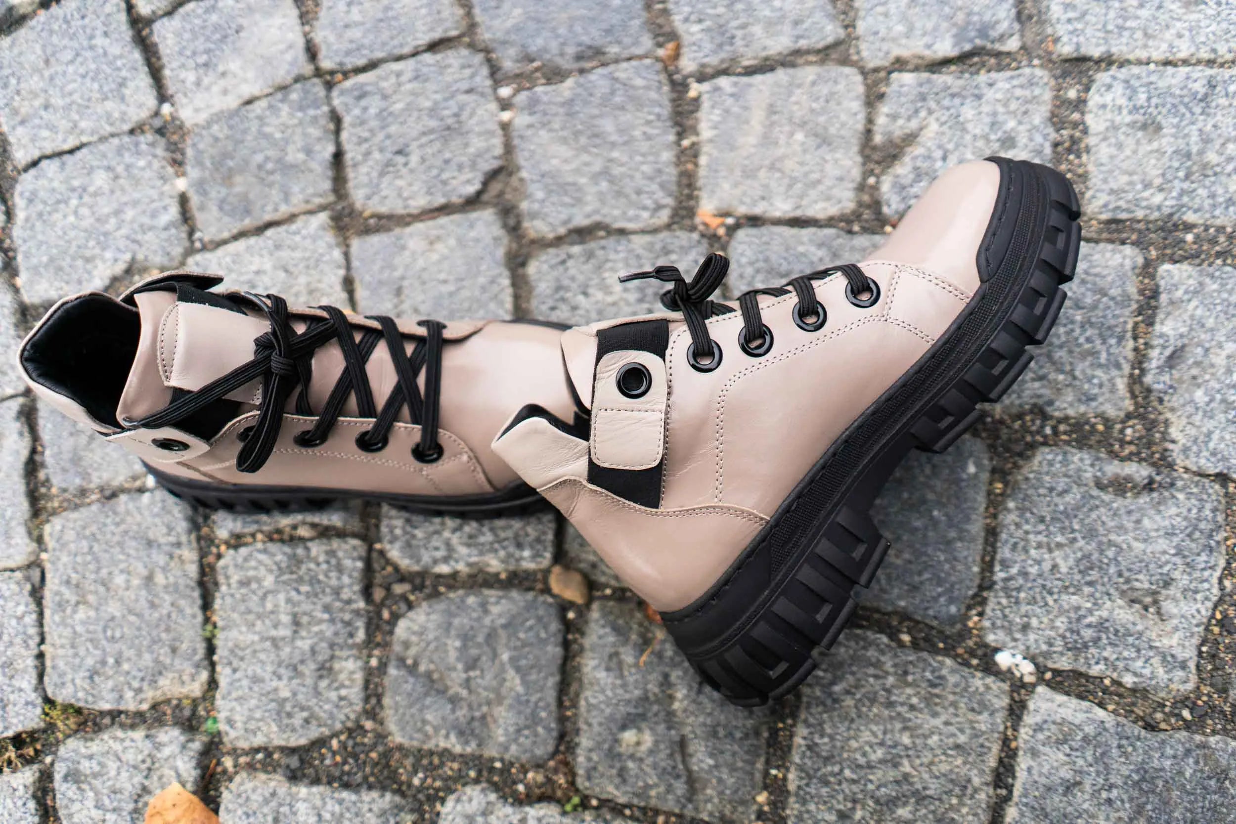 Dame lædersko nell 157 beige 41