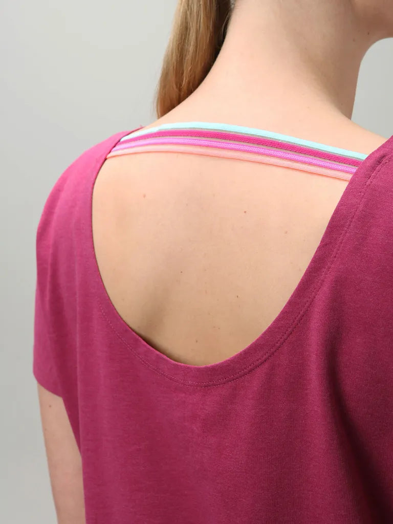 T-shirt da donna Loap Aumara Rosa Rosa