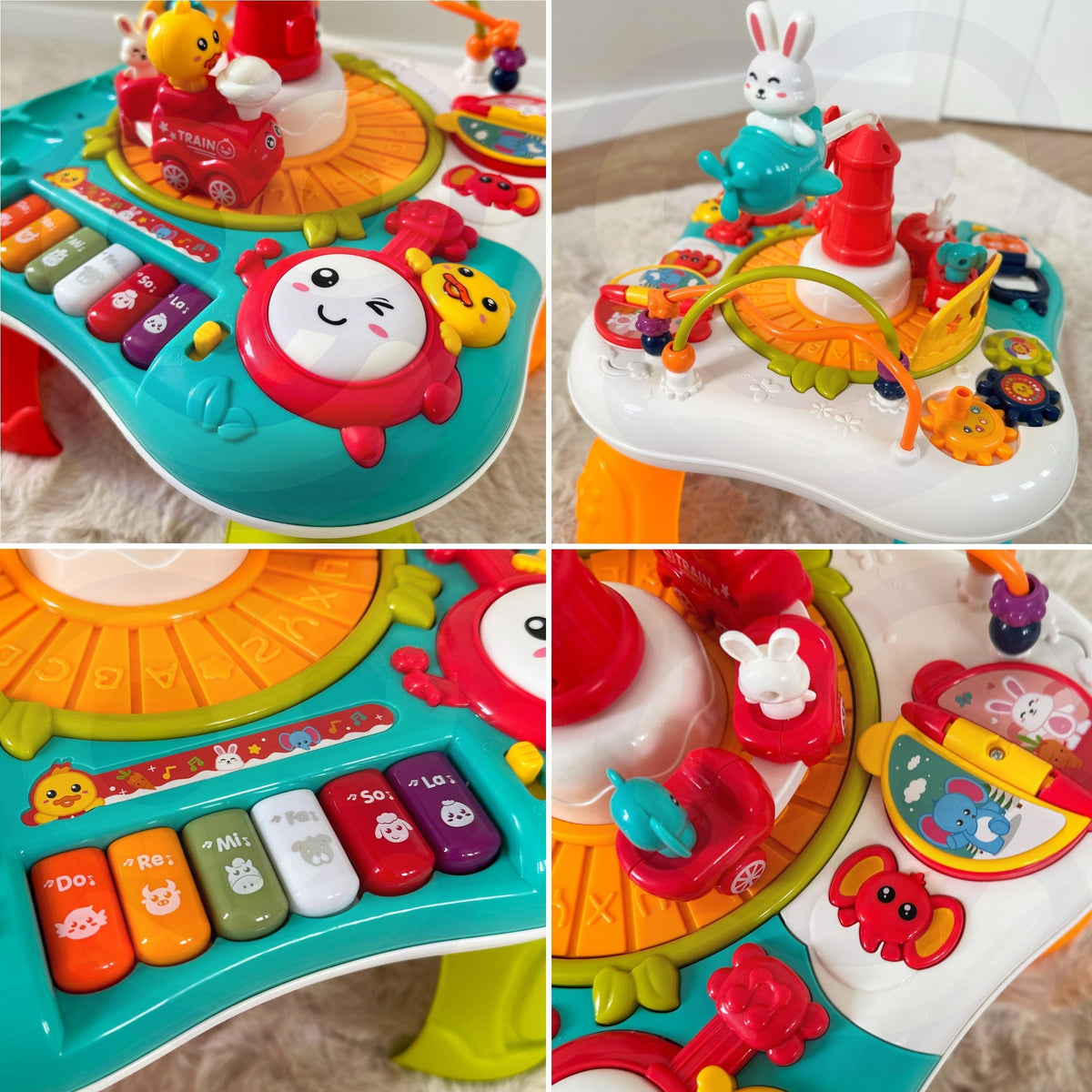 Woopie Baby 2-in-1 Interactive Educational Table Piano Sounds