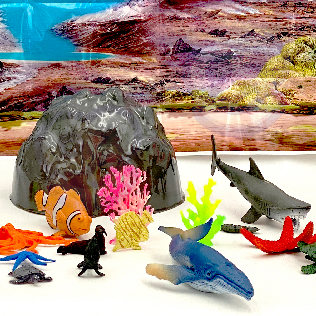 Woopie Set Med Havsdjur Figurer 33 St.