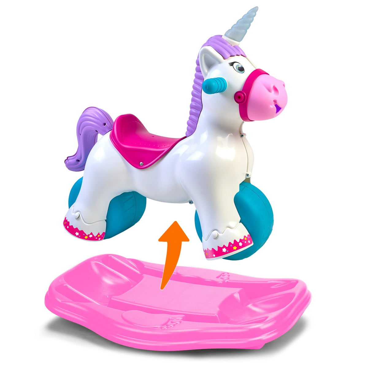 Feber Interactive Rocking Unicorn 2 en 1 - Correpasillos para correr