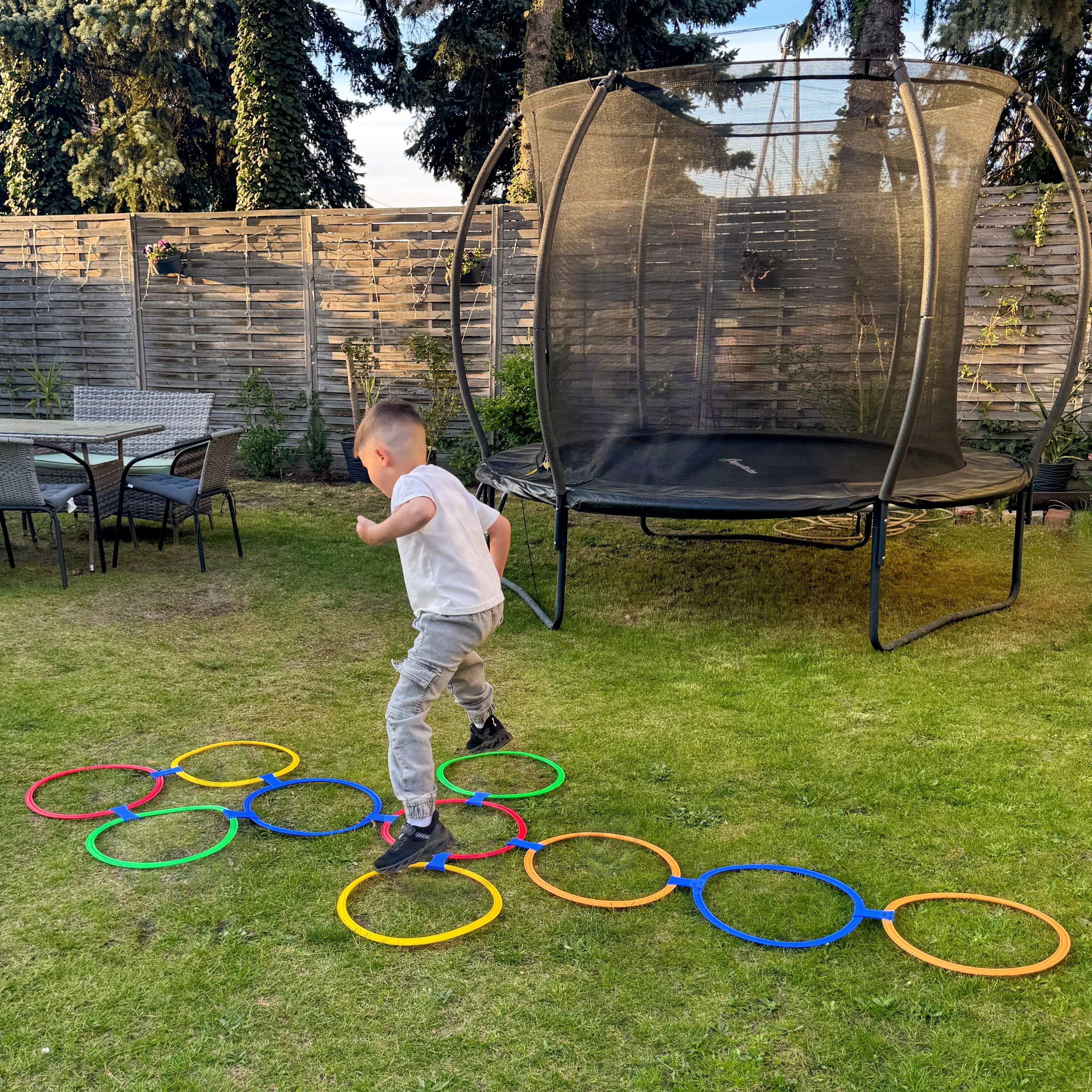 Woopie Hopscotch Jumping Rings Обръчи Комплект 10 бр