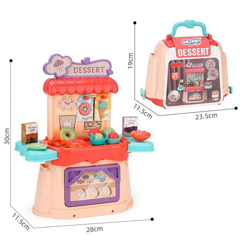 Woopie Ice Cream Parlor Cukrářský kufr Batoh Zmrzlinářství Sada 3v1 25 ks.