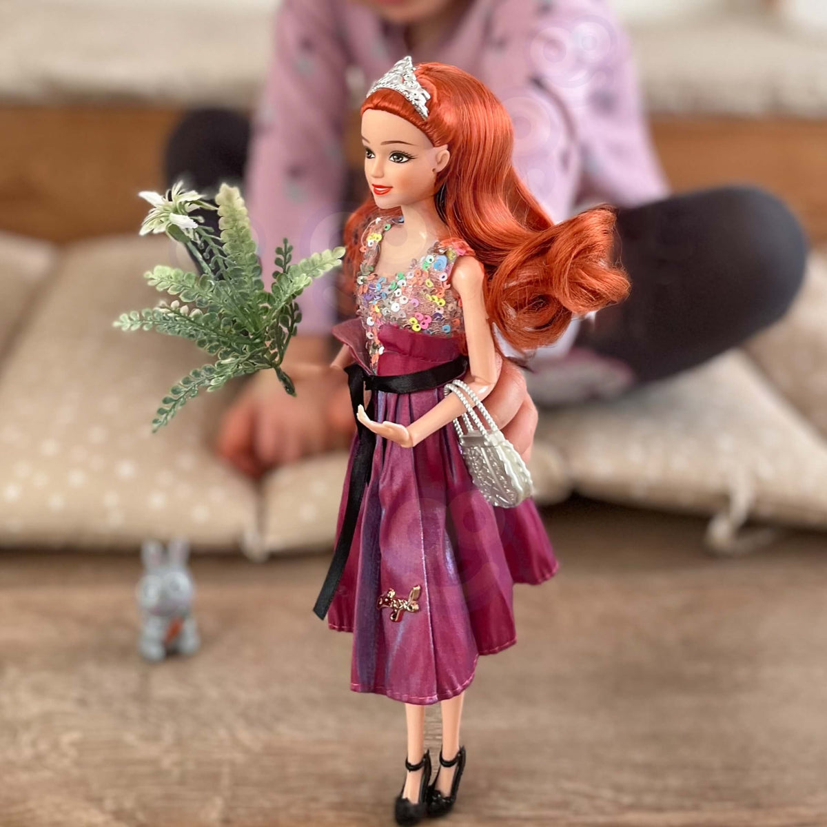 Woopie Royal Emi Style Fashion Doll 32 cm - Elegante principessa in abito rosa + accessori