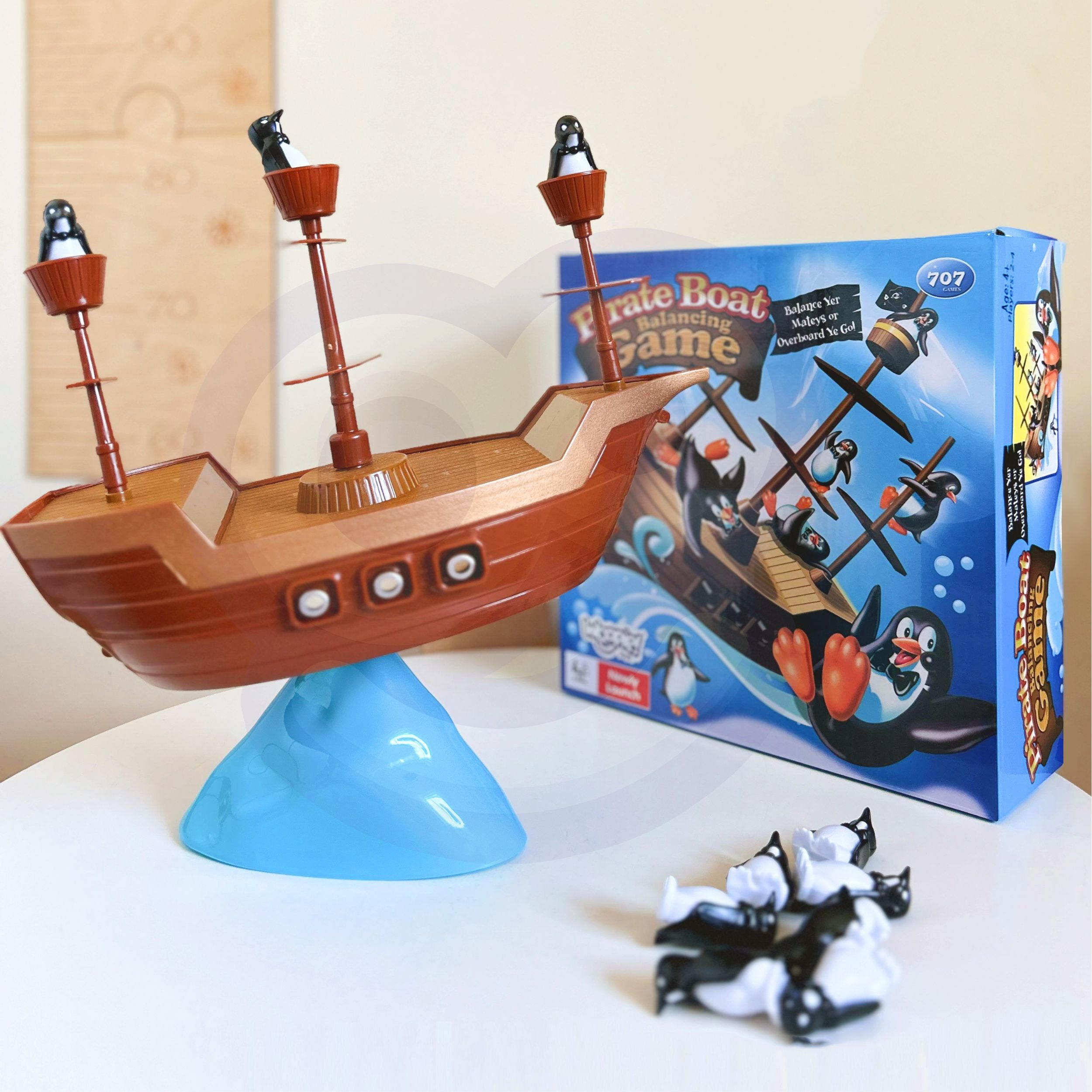 Woopie Penguin Pirate Ship Arcade Game