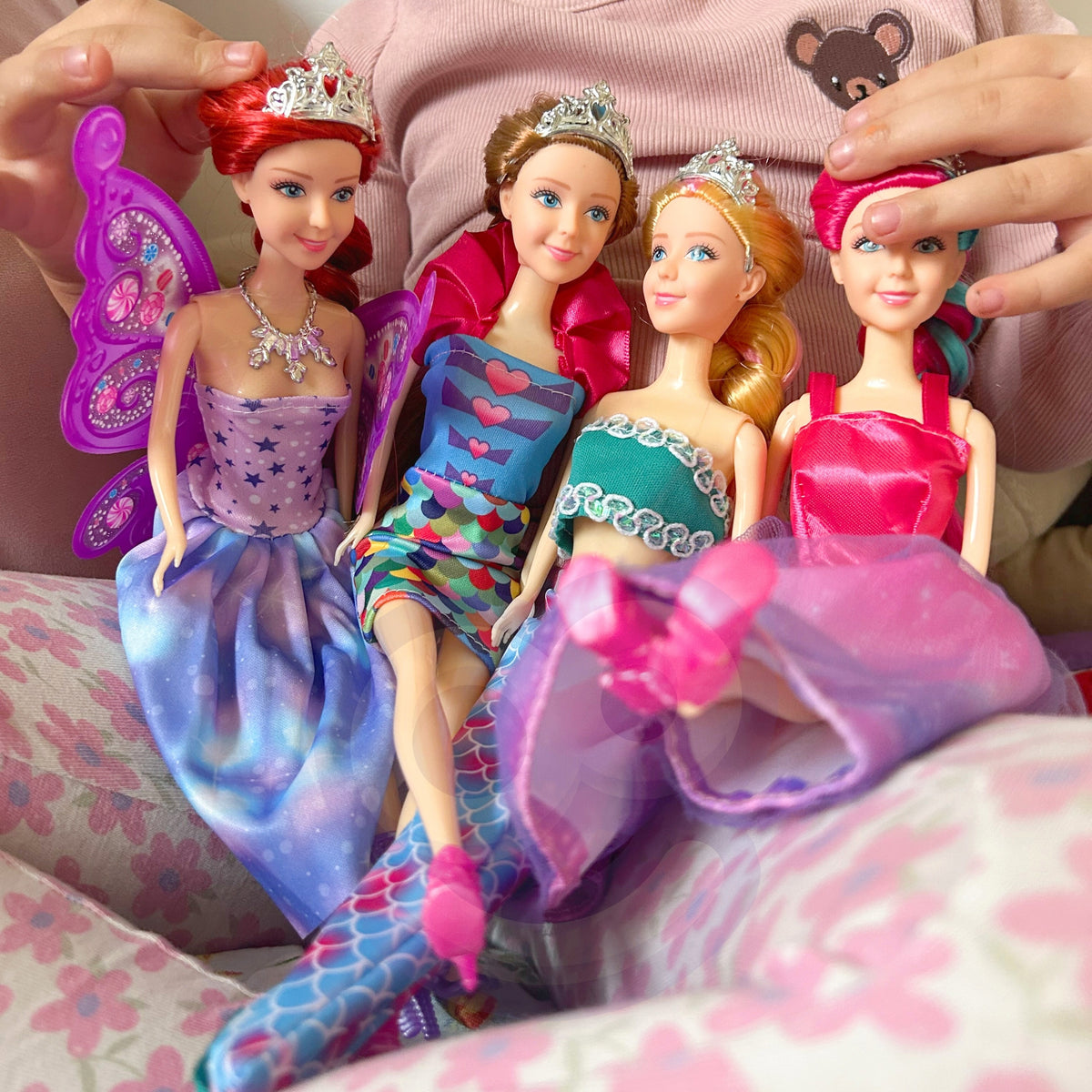 Woopie Ensemble De 4 Princesses Magiques - Coffret De Poupée 4-en-1 Avec Accessoires