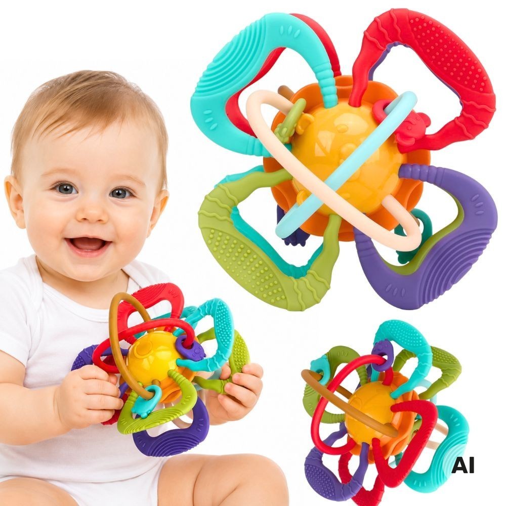 Gryzak sensoryczny Woopie Baby dla niemowląt