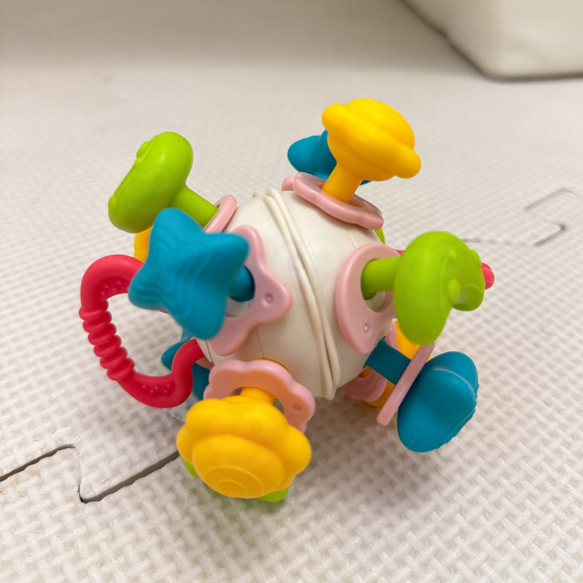 Woopie Baby Soft Rattle 4-in-1 Teether Sensory Toy For Babies 0m+