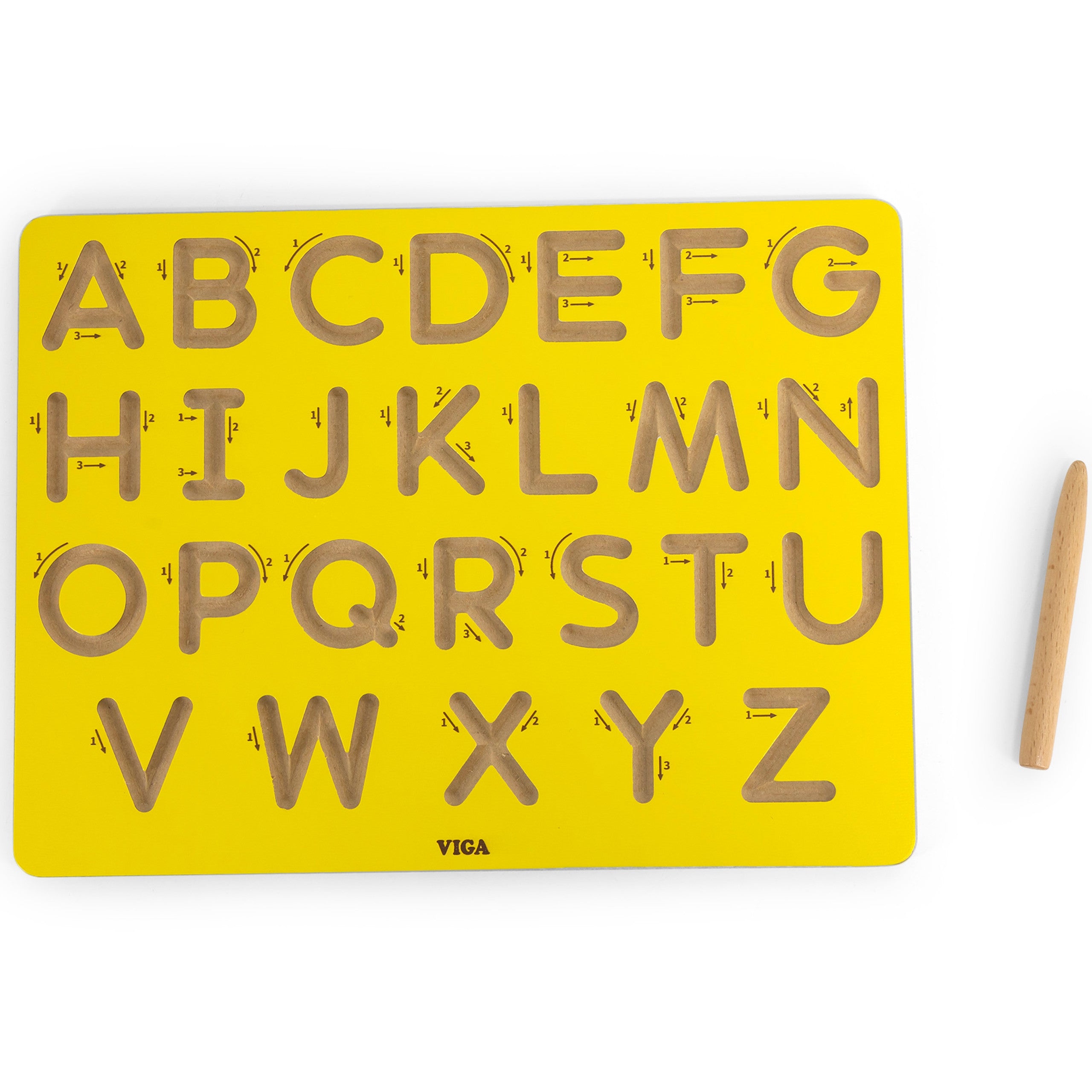 Tableau graphomoteur Viga grandes lettres apprendre à écrire
