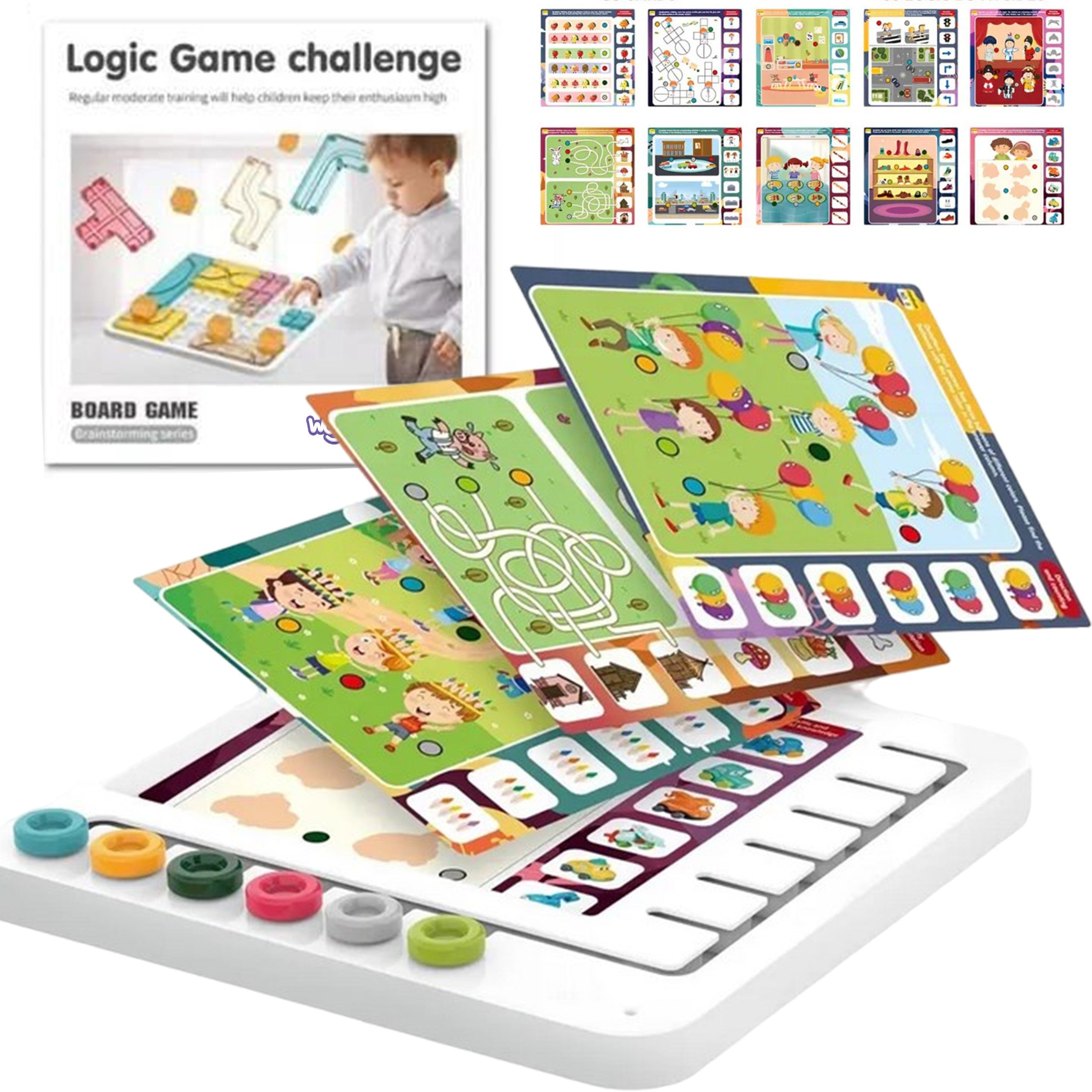 Woopie Ensemble De 60 Jeux De Logique 3+