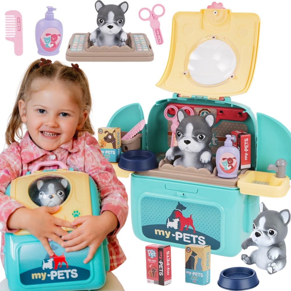 Преносим салон за красота Woopie Dog 2 в 1 в раница