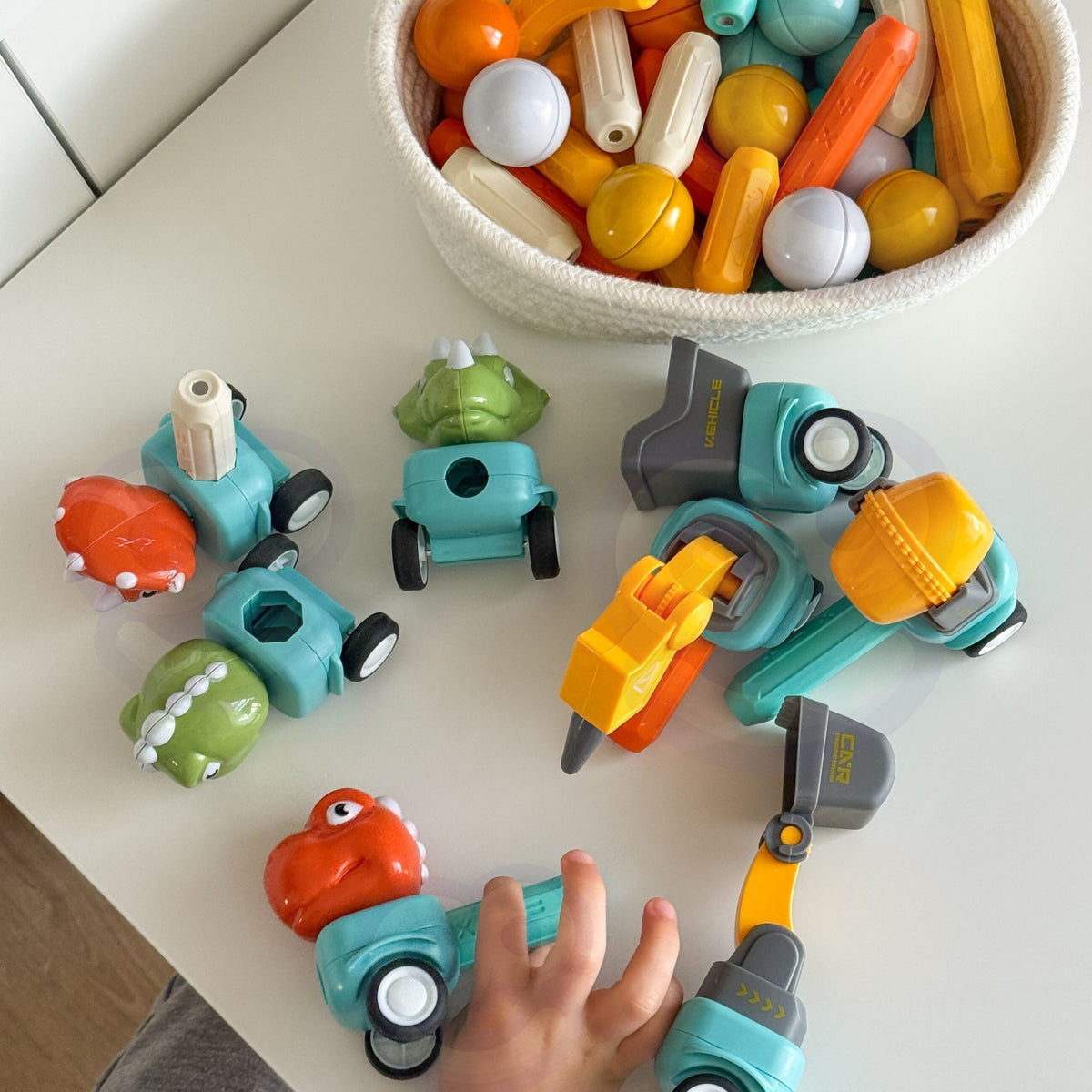 Woopie Magnetiska byggstenar Dinosaurier 84 st.