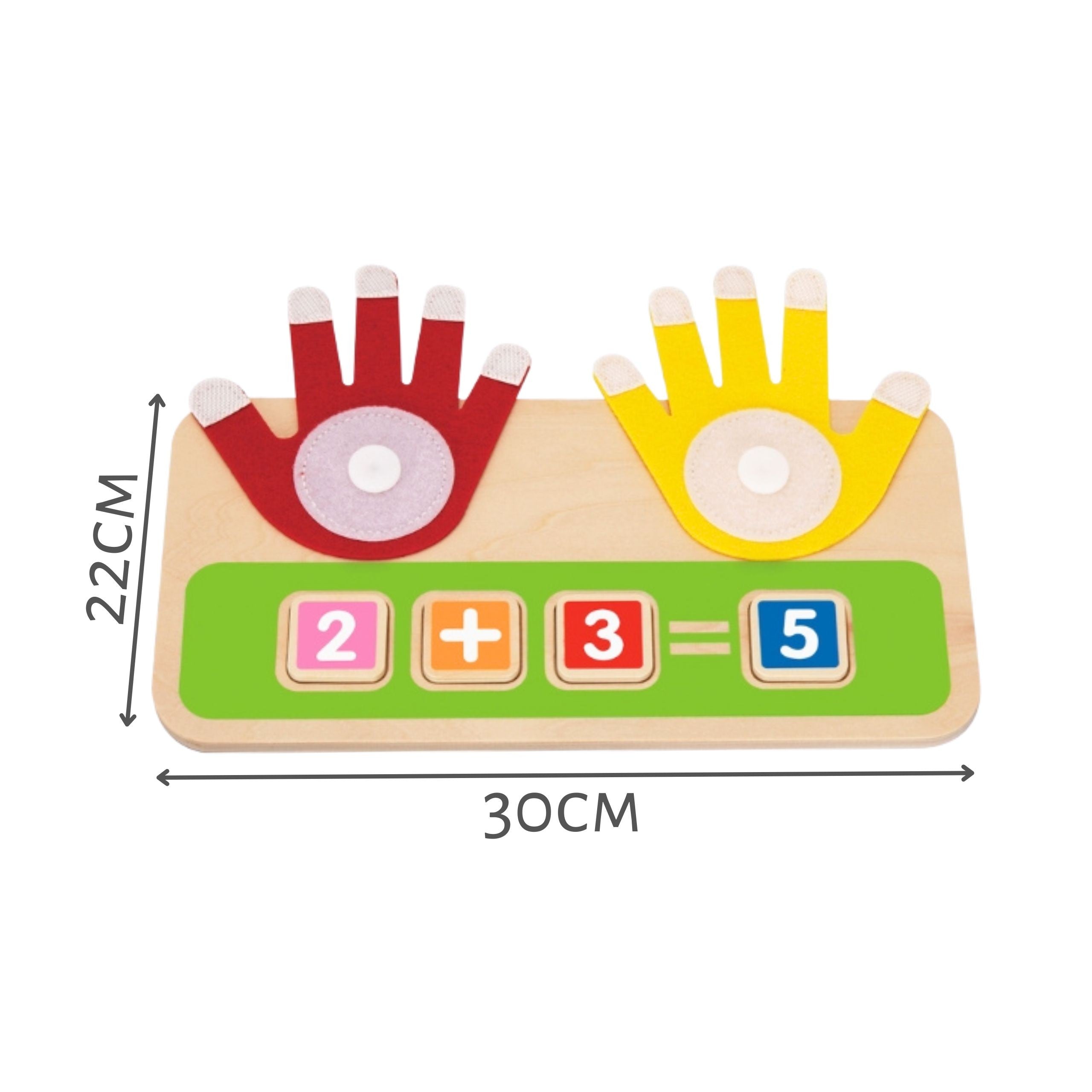 Tooky Toy Wooden Educational Toy For Learning Finger Counting Addition And Subtraction