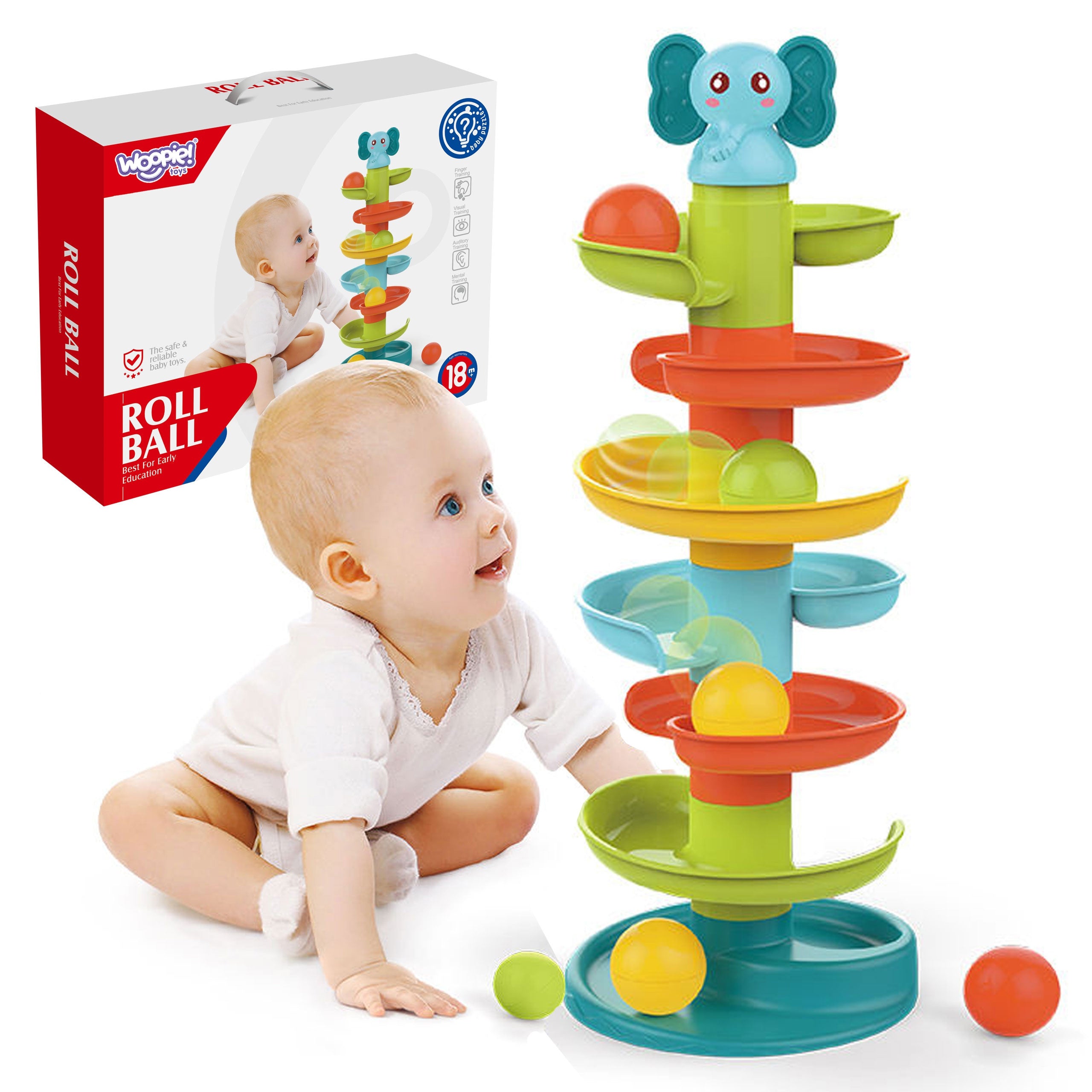 Woopie Baby Ball Track Spiral Комплект + 3 топки