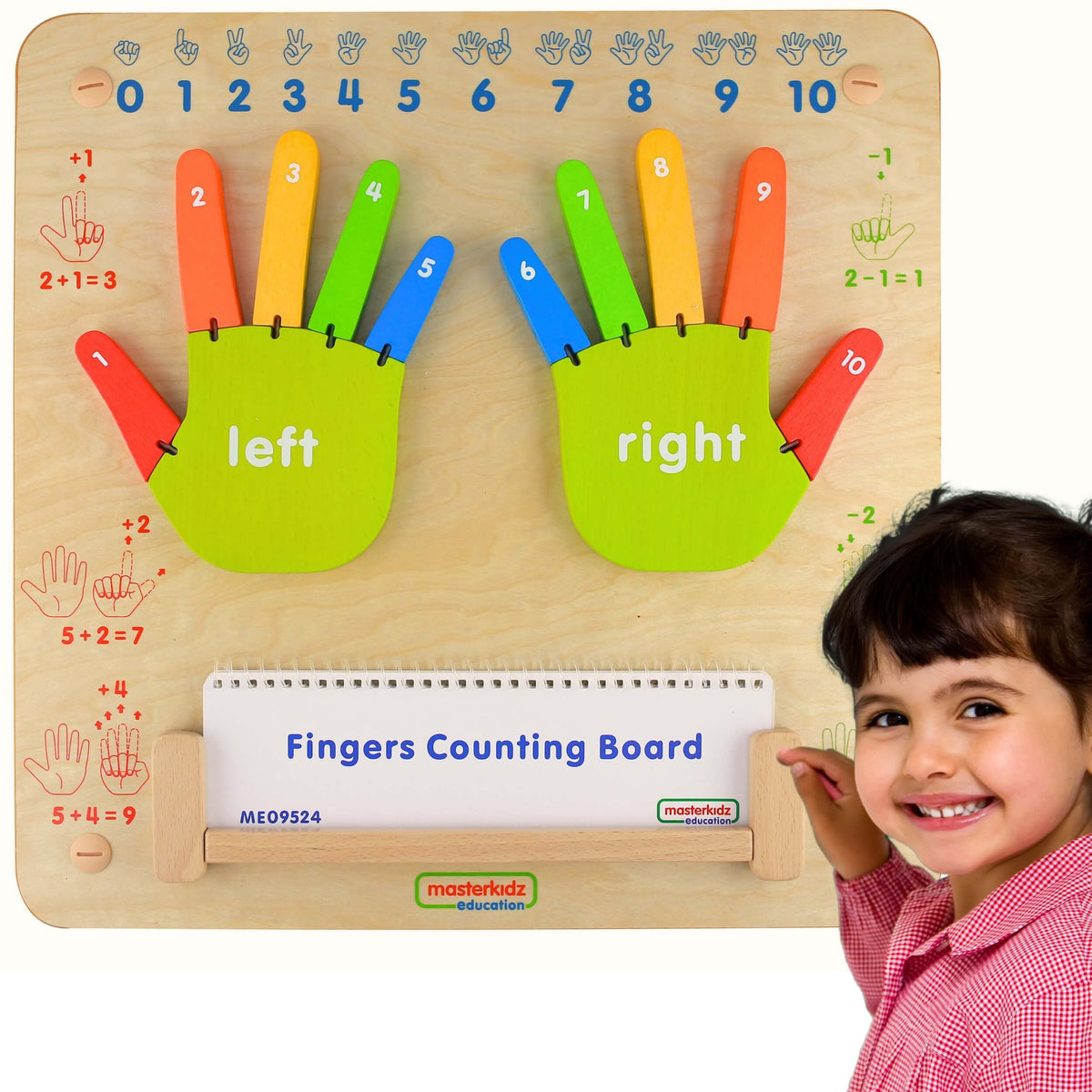 Masterkidz Aprendiendo a Contar Tablero Sensorial de Pared Flex Montessori