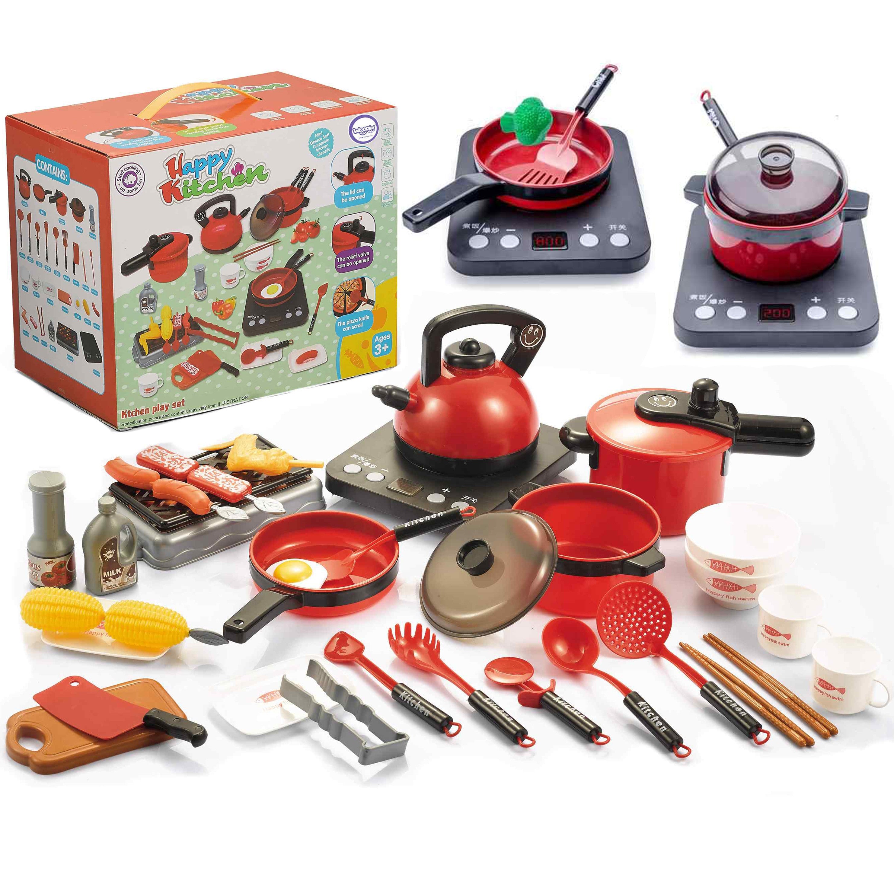 Woopie Children's Kitchen Large Set Xxl Accessories Pots 36 Pcs.